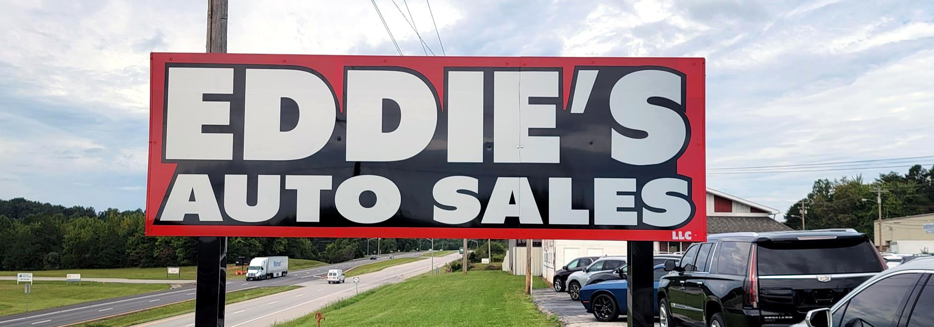 Eddie's Auto Sales sign